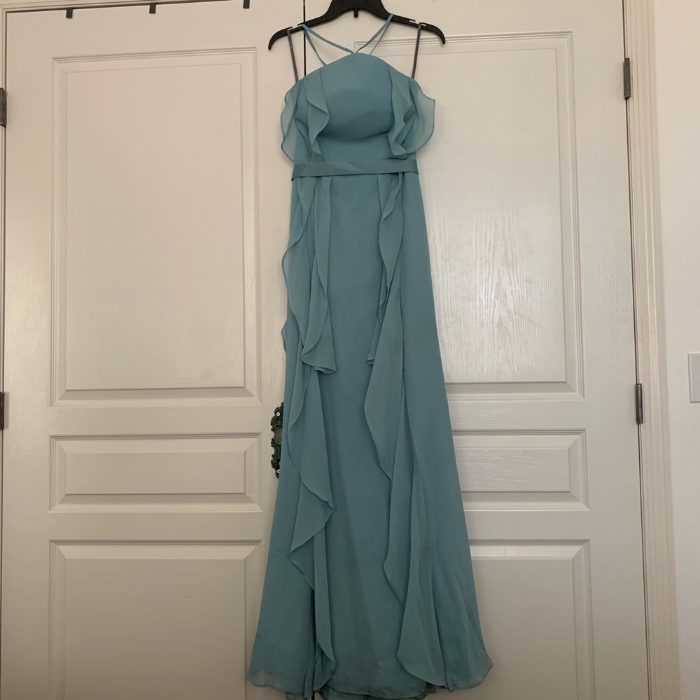 🌸 Vera Wang Dusty Blue Bridesmaids Dress 🌸